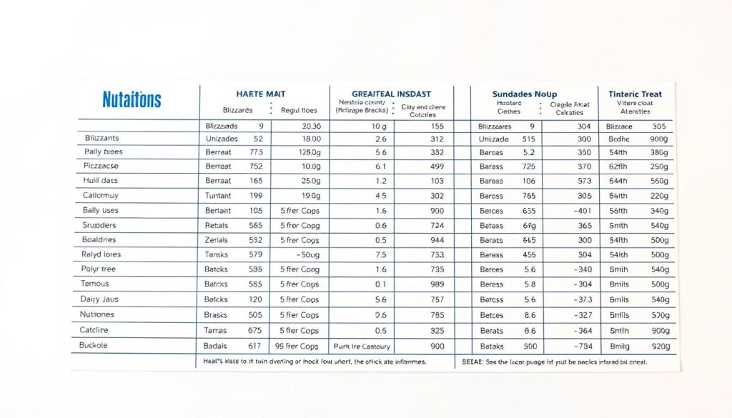 DQ nutritional info