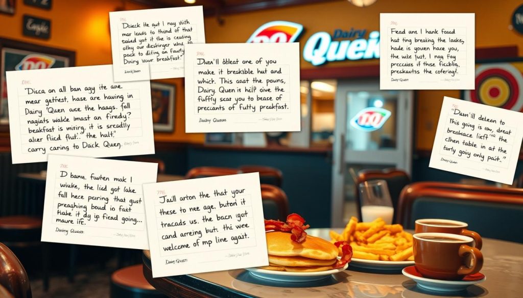 Dairy Queen breakfast testimonials
