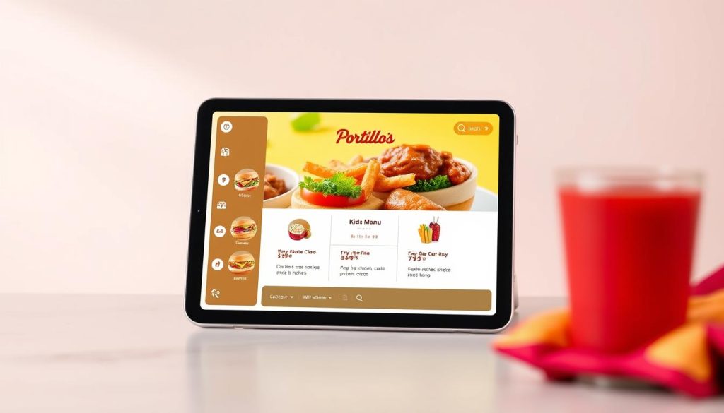 Online Menu Features