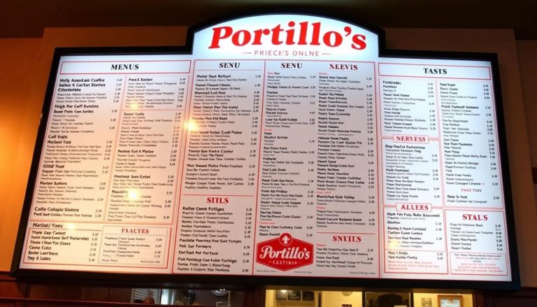 Portillo's Menu With Prices