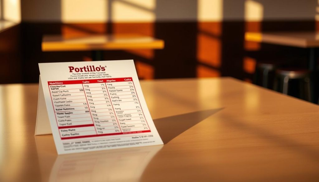 Portillo's nutritional information
