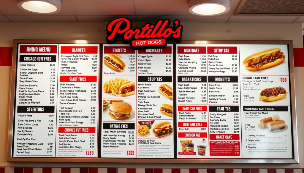 Portillo's price list