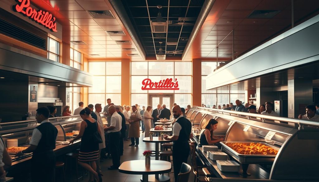 catering services at Portillo's