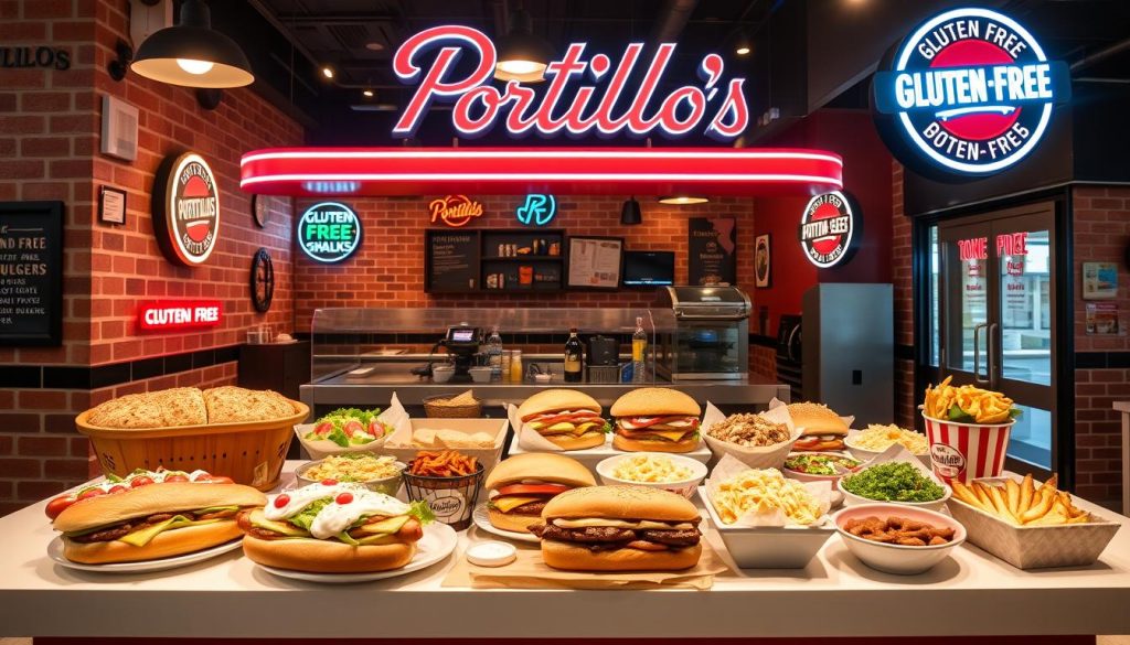 gluten-free options Portillo's