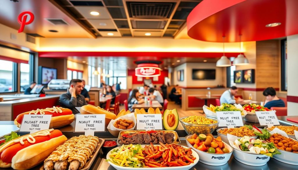 nut-free options Portillo's