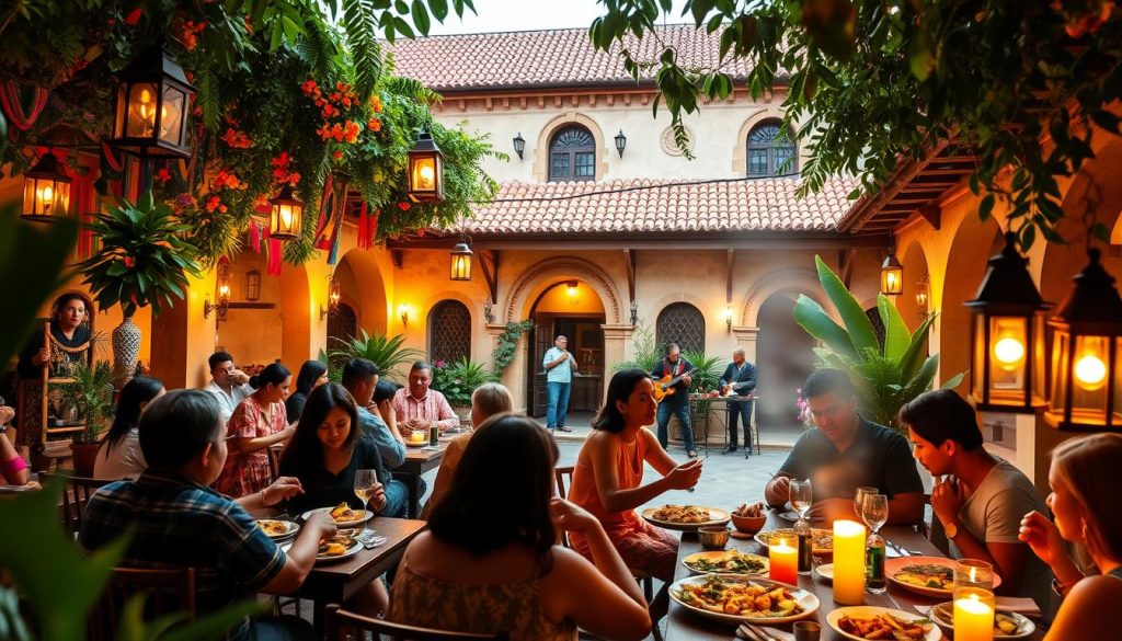 Colombian dining experience