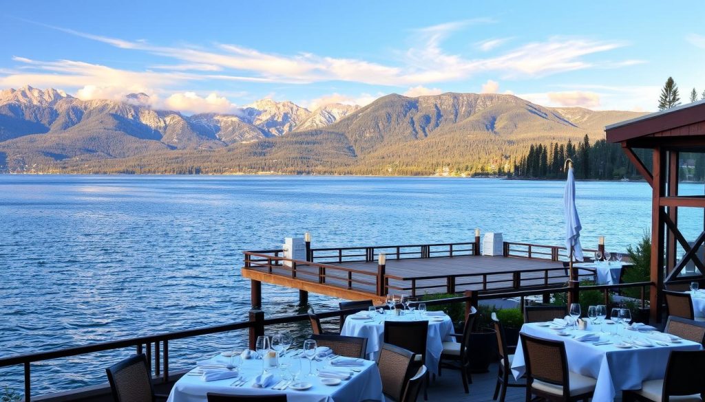 Lake Tahoe waterfront dining