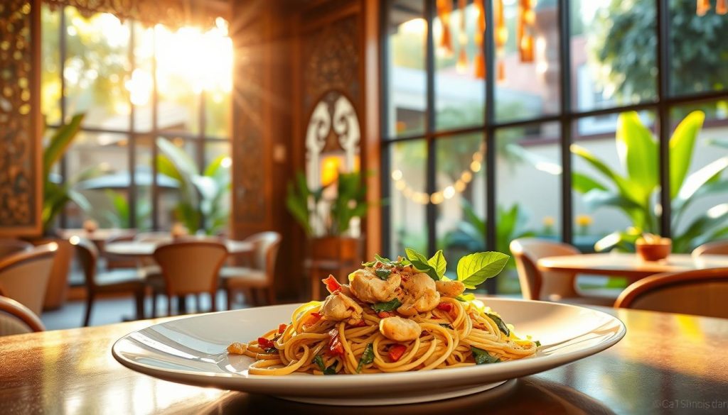 Thai restaurant California fusion cuisine
