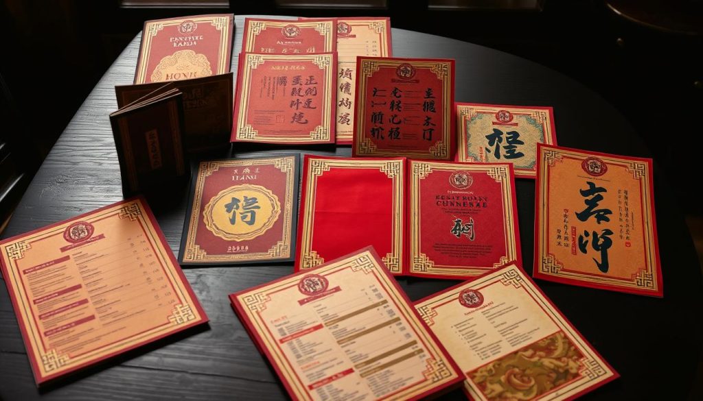 chinese restaurant menus