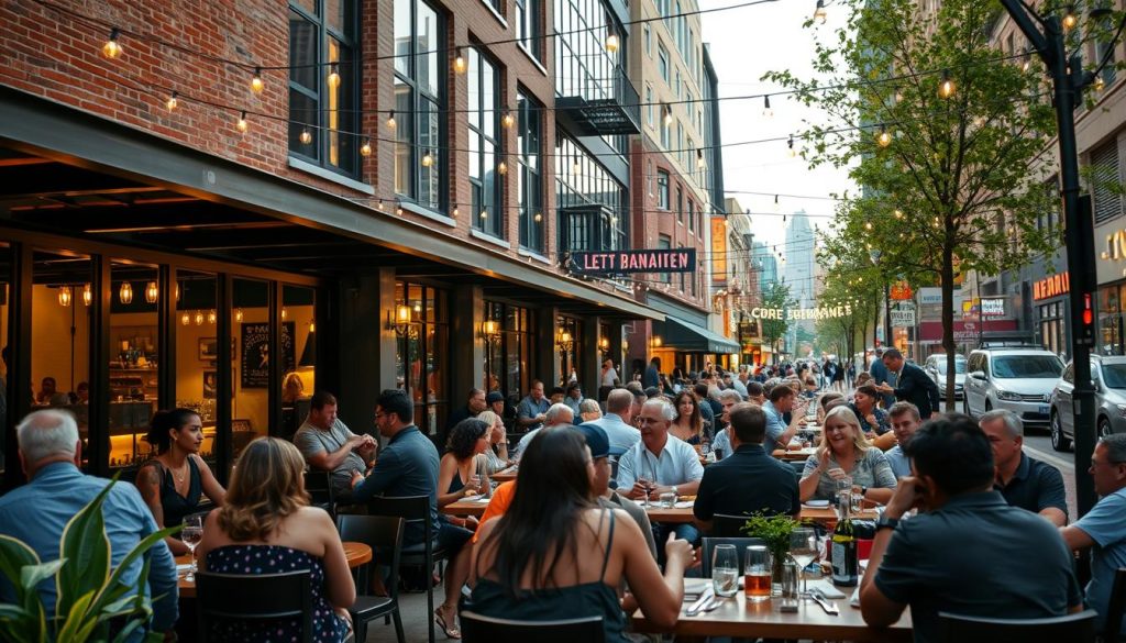 dining in The Gulch