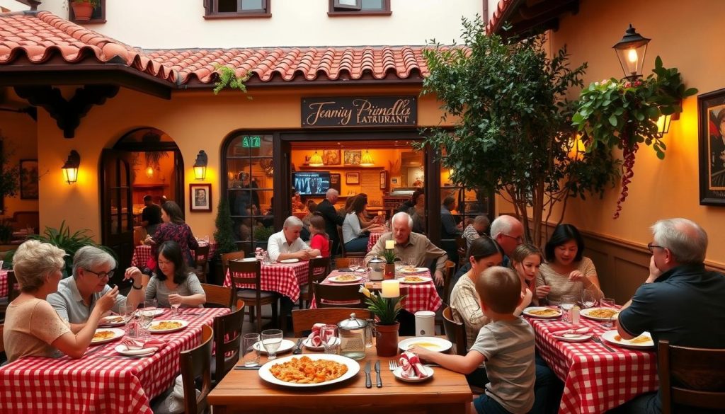 family-friendly Italian restaurants California