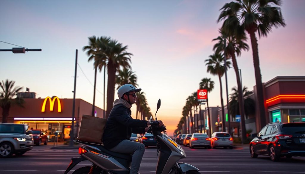 fast food delivery California