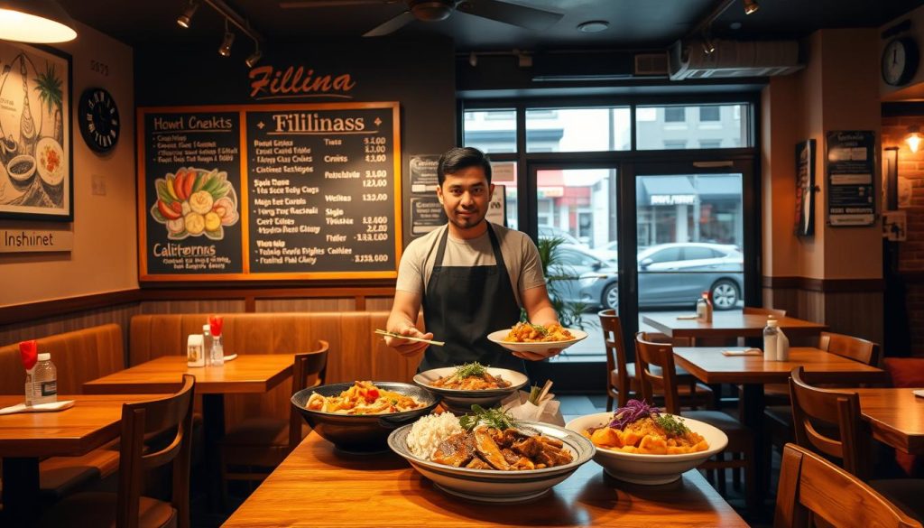 filipino restaurant california menu