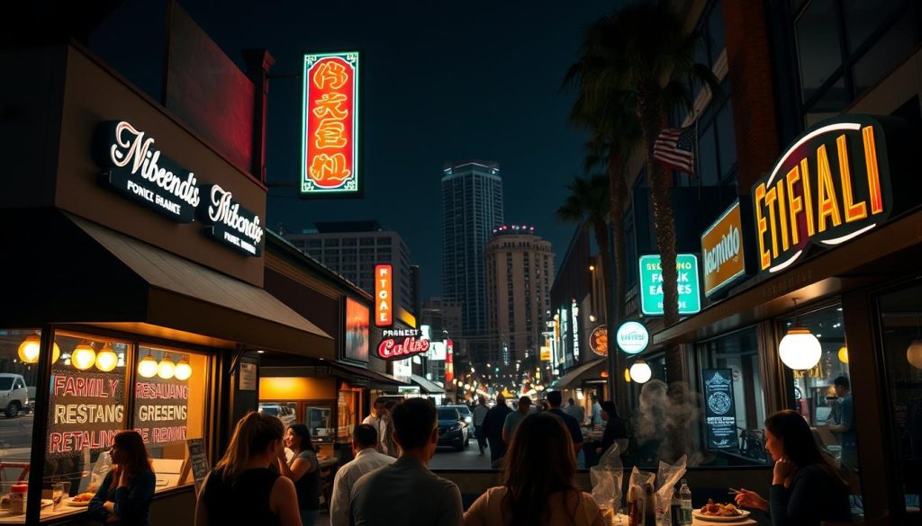 late night ethnic cuisine California