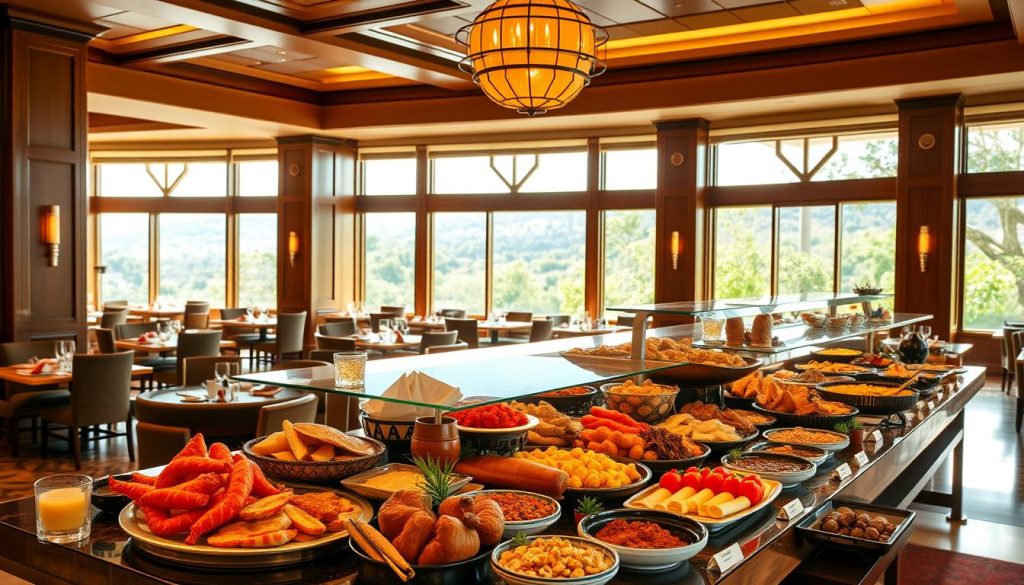luxurious buffet restaurant California