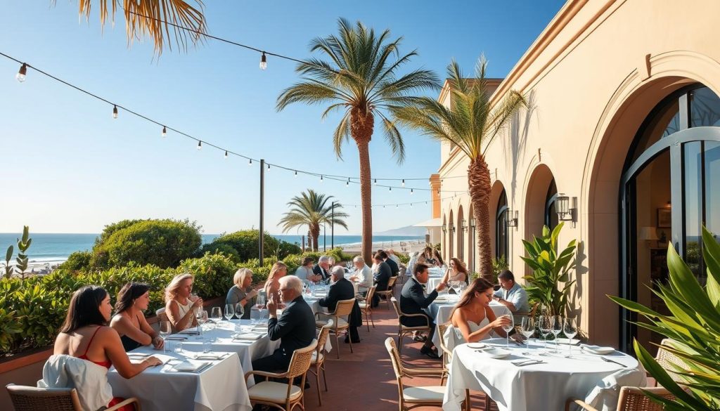 outdoor dining california