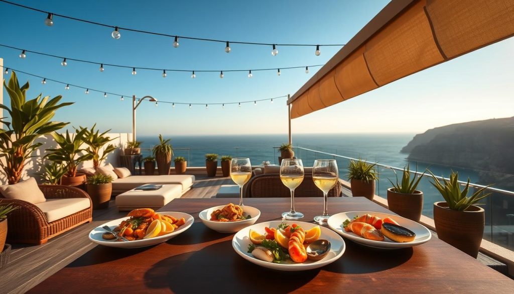 rooftop dining experiences California