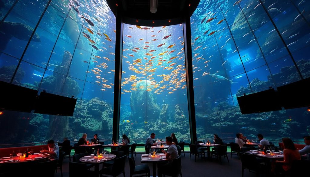 visiting Aquarium Restaurant Nashville