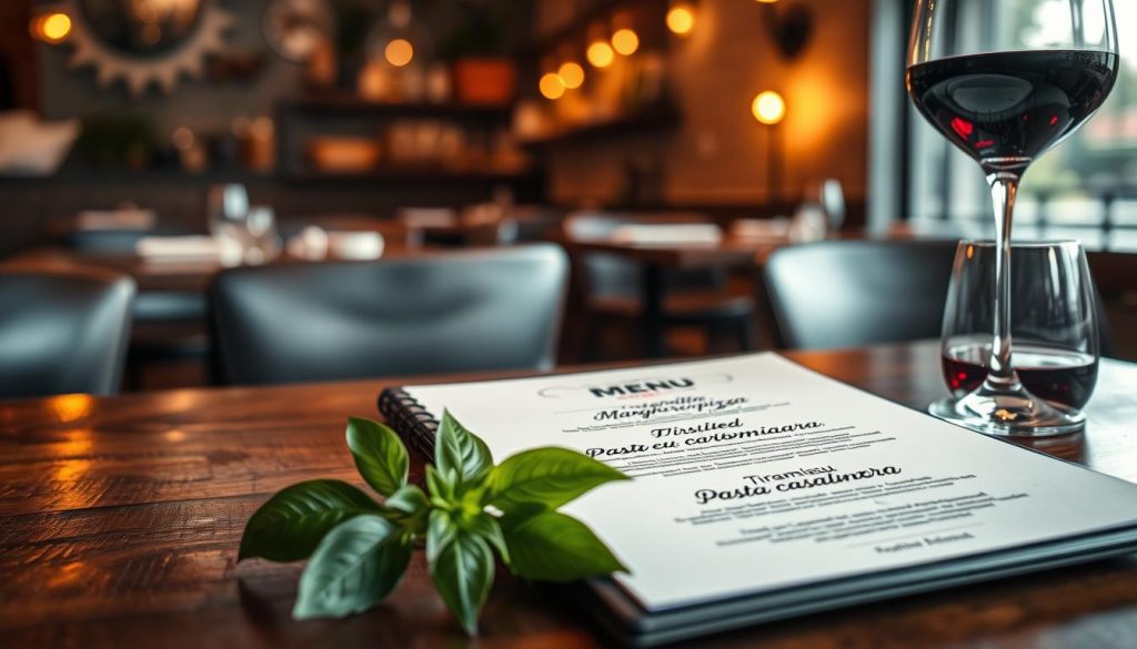 italian restaurant menu phoenix
